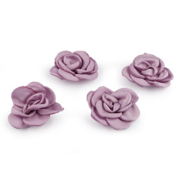 Trandafir satinat pentru coasere si lipire ø5 cm - Roz vintage (10 Bucăți)