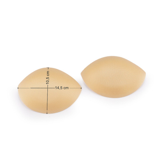 Cupe / bureți sutien cu efect push-up - Nude (25 Perechi)