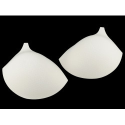 Cupe / bureți sutien / corsete cu perforații, marimea 38 - Off white (1 Pereche)