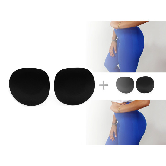 Push-up pentru fese - Negru (5 Perechi) Push-up pentru fese - Negru (5 Perechi)