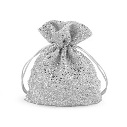 Saculet cadou 13x18 cm - Argintiu (10 Bucăți)