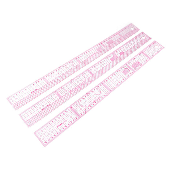 Rigla flexibila 5x60 cm - Transparent (3 Bucăți) Rigla flexibila 5x60 cm - Transparent (3 Bucăți)