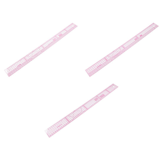 Rigla flexibila 5x60 cm - Transparent (3 Bucăți) Rigla flexibila 5x60 cm - Transparent (3 Bucăți)