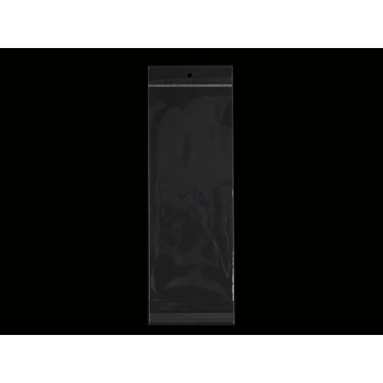Punga pp cu clapeta adeziva si agatatoare 12x30 cm - Transparent (100 Bucăți) Punga pp cu clapeta adeziva si agatatoare 12x30 cm - Transparent (100 Bucăți)
