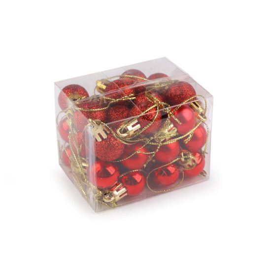 Globulețe de craciun ø20 mm - Argintiu (1 Cutie)
