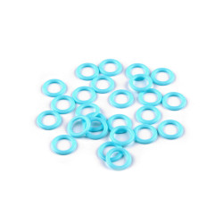 Inel de plastic / accesoriu pentru tricotat ø10; 12; 14 mm - Albastru azur (100 Bucăți)