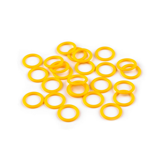 Inel de plastic / accesoriu pentru tricotat ø10; 12; 14 mm - Galben (600 Bucăți) Inel de plastic / accesoriu pentru tricotat ø10; 12; 14 mm - Galben (600 Bucăți)