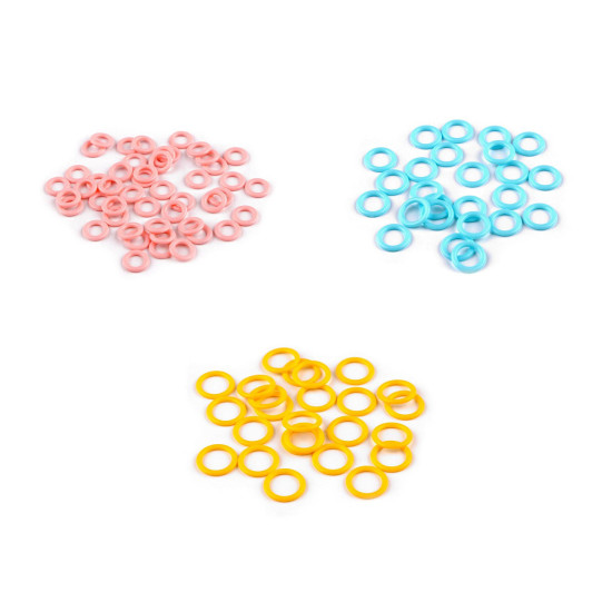 Inel de plastic / accesoriu pentru tricotat ø10; 12; 14 mm - Galben (600 Bucăți) Inel de plastic / accesoriu pentru tricotat ø10; 12; 14 mm - Galben (600 Bucăți)