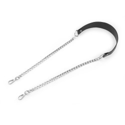 Maner de geanta lant cu carabine, latime 4 cm - Negru (1 Bucată)