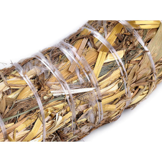 Coroană de paie ø25 cm - Natur (8 Bucăți)