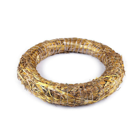 Coroană de paie ø25 cm - Natur (8 Bucăți)
