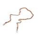 Curea din piele cu lant si carabine, pentru genti si telefoane mobile, latime 2 cm - Bej deschis (6 Bucăți) Curea din piele cu lant si carabine, pentru genti si telefoane mobile, latime 2 cm - Bej deschis (6 Bucăți)