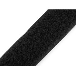 Velcro partea pluș latime 38 mm - Negru (1 Metru)