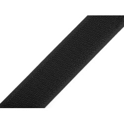 Velcro partea cu carlige latime 25 mm - Negru (1 Metru)