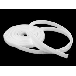 Bandă arici față spate lățime 10 mm - Alb (5 Metri)