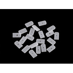 Terminatii din silicon pentru balene plate, latime  6; 8; 12 mm - Transparent (200 Bucăți)