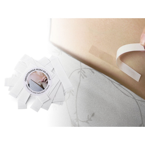Bandă dublu adezivă pentru decolteu 12 mm, 18 mm - Transparent (4 Saci) Bandă dublu adezivă pentru decolteu 12 mm, 18 mm - Transparent (4 Saci)