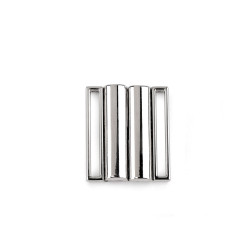 Inchizatoare costum de baie /  centura latime 30 mm - Nichel (10 Perechi)