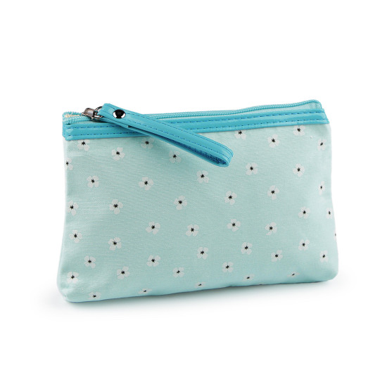 Borsetă pentru cosmetice si articole mici 14x20 cm - Verde mentol (1 Bucată) Borsetă pentru cosmetice si articole mici 14x20 cm - Verde mentol (1 Bucată)