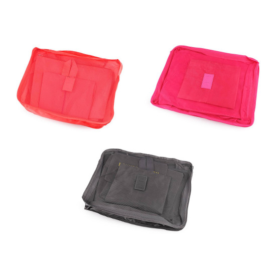 Set de 7 organizatoare pentru valiza de voiaj - Negru (1 Set) Set de 7 organizatoare pentru valiza de voiaj - Negru (1 Set)
