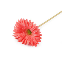 Gerbera artificială lungă - Roșu coral deschis (1 Bucată)