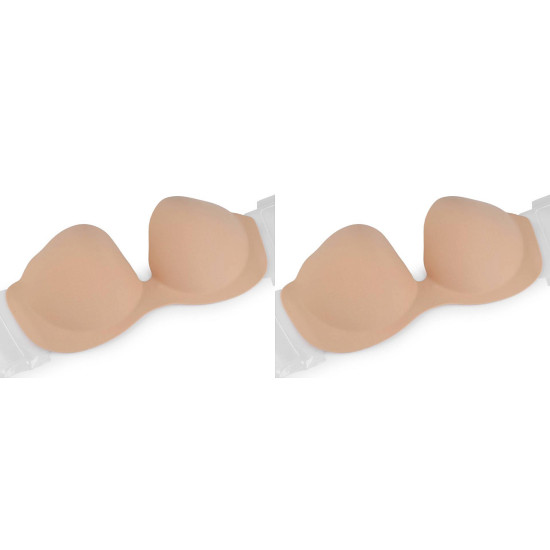 Sutien invizibil push-up adeziv - Negru (2 Bucăți) Sutien invizibil push-up adeziv - Negru (2 Bucăți)
