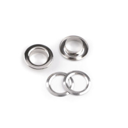 Ocheți ø interior 10 mm / ø exterior 16 mm - Nichel (50 Perechi)