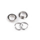 Ocheți ø interior 10 mm / ø exterior 16 mm - Nichel (50 Perechi) Ocheți ø interior 10 mm / ø exterior 16 mm - Nichel (50 Perechi)