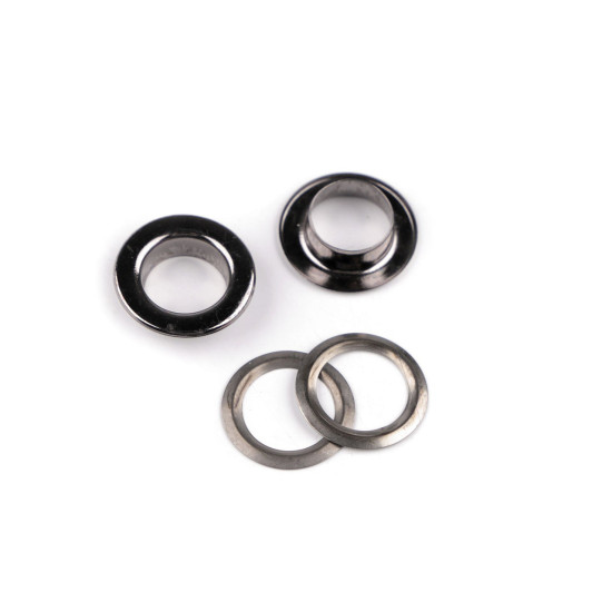 Ocheți ø interior 10 mm / ø exterior 16 mm - Nichel (50 Perechi) Ocheți ø interior 10 mm / ø exterior 16 mm - Nichel (50 Perechi)