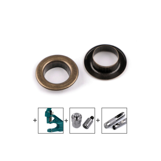 Ocheți ø interior 10 mm / ø exterior 16 mm - Nichel (50 Perechi) Ocheți ø interior 10 mm / ø exterior 16 mm - Nichel (50 Perechi)