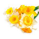 Buchet narcise artificiale de 3 buc - Galben pal (5 Buchete) Buchet narcise artificiale de 3 buc - Galben pal (5 Buchete)