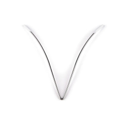 Armătură / întăritură metalică pentru decolteu pentru lenjerie intimă și îmbrăcăminte 11 cm - Nichel (10 Bucăți)