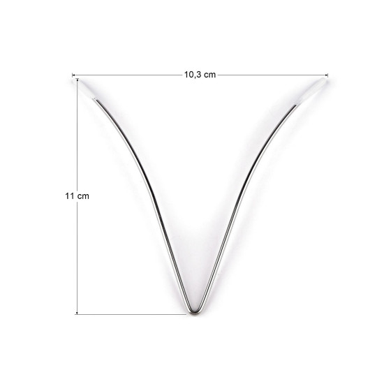 Armătură / întăritură metalică pentru decolteu pentru lenjerie intimă și îmbrăcăminte 11 cm - Nichel (30 Bucăți) Armătură / întăritură metalică pentru decolteu pentru lenjerie intimă și îmbrăcăminte 11 cm - Nichel (30 Bucăți)