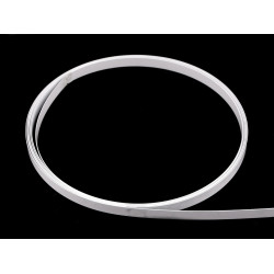 Balene metalice plate latimea 6; 8; 12 mm metraj - Alb (1 Metru)