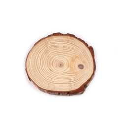 Rondele din lemn natural decorabile  ø16 cm - Natur (1 Bucată)