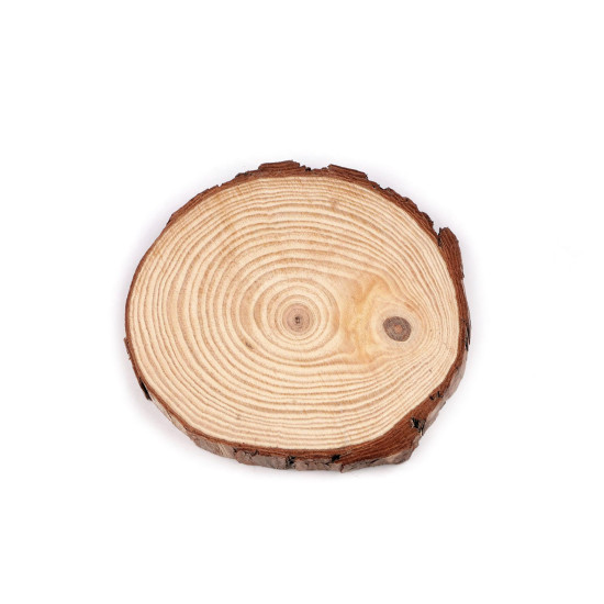 Rondele din lemn natural decorabile ø16 cm - Natur (6 Bucăți) Rondele din lemn natural decorabile ø16 cm - Natur (6 Bucăți)