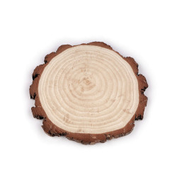 Rondele din lemn natural decorabile ø21 cm - Natur (1 Bucată)