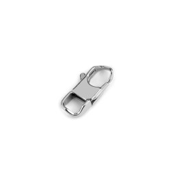 Carabina din otel inoxidabil 12x25 mm - Platinum (1 Bucată)