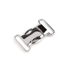 Catarama trident din metal, latime 20 mm - Nichel (1 Pereche)