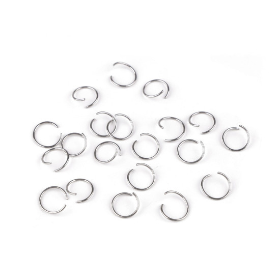 Inel de conectare din otel inoxidabil ø12 mm - Platinum (20 Bucăți) Inel de conectare din otel inoxidabil ø12 mm - Platinum (20 Bucăți)
