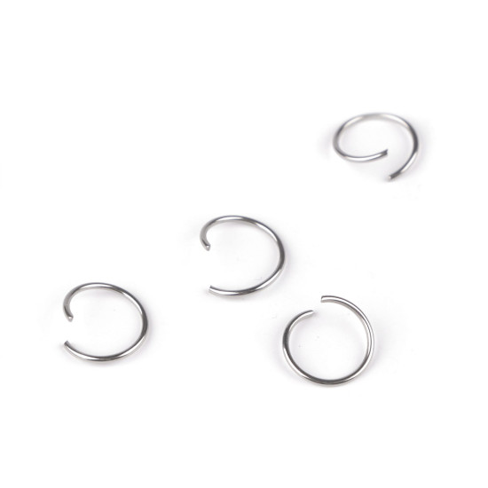Inel de conectare din otel inoxidabil ø12 mm - Platinum (20 Bucăți) Inel de conectare din otel inoxidabil ø12 mm - Platinum (20 Bucăți)