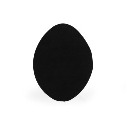 Petice imitatie piele intoarsa 11x14 cm calitatea a 2-a - Negru (2 Bucăți)