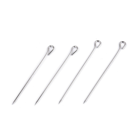 Ace de croitorie cu ochi, in vrac, din inox, lungime 30 mm - Nichel (5 Cutii) Ace de croitorie cu ochi, in vrac, din inox, lungime 30 mm - Nichel (5 Cutii)