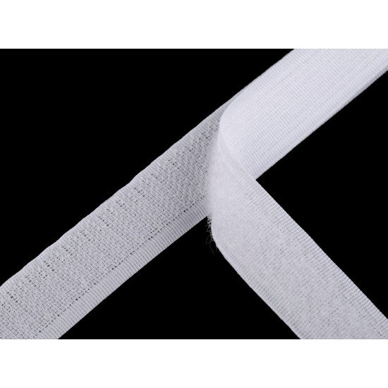Velcro arici + pluș lățime 20 mm pes - Alb (25 Metri) Velcro arici + pluș lățime 20 mm pes - Alb (25 Metri)