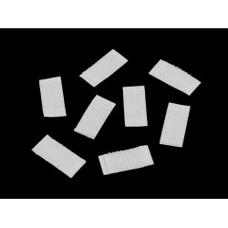 Dreptunghiuri autoadezive velcro, vrac, 10x20 mm - Alb (1 Sac)