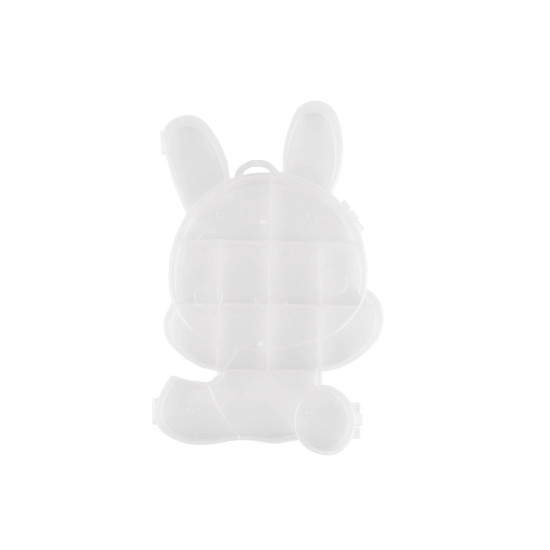 Cutie/organizer de plastic 12,5x19x1,8 cm pentru mărgele și componente - Transparent (1 Bucată) Cutie/organizer de plastic 12,5x19x1,8 cm pentru mărgele și componente - Transparent (1 Bucată)
