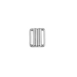 Închizătoare metalică costum de baie, lățime 14 mm - Nichel (1 Pereche)