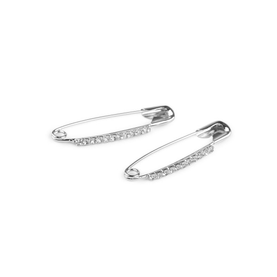 Ac de siguranță decorativ cu strasuri, lungime 39 mm - Auriu rose (12 Bucăți)