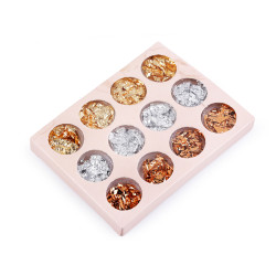 Folii/fulgi metalici pentru decorarea accesoriilor pentru casă - Mix (1 Set)