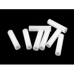 Conector pentru armătură din plastic pentru haine ø8 mm - Alb (100 Bucăți)